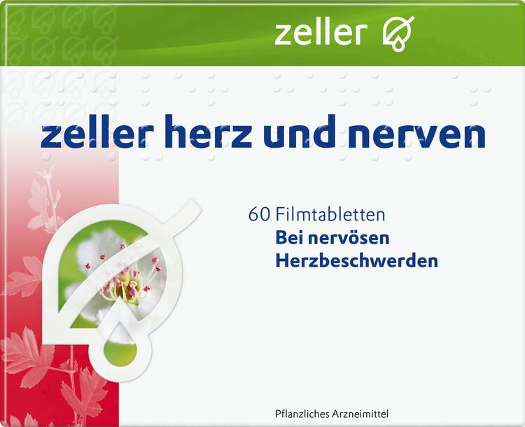 Packaging of zeller herz und nerven film-coated tablets